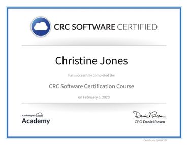 Black and White CRC software certificate