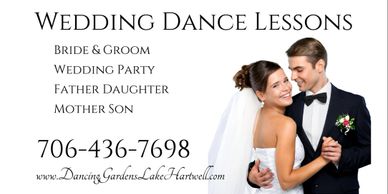 wedding dance lessons bride & groom, father-daughter, mother-son, group, Dancing Gardens 7064367698
