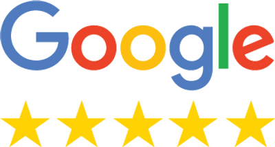 picture showing google's logo and 5 gold stars