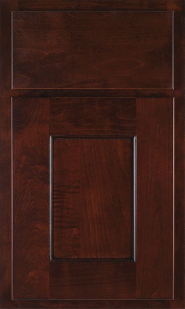 Door Style: Heritage Door
Drawer Front: Slab
Finish: Merlot with Black Glaze on Maple
Shiloh