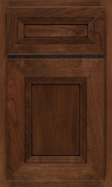 Door Style: Windsor Door
Finish: Coffee with Black Glaze on Cherry
Drawer Front: Matching Five Piece