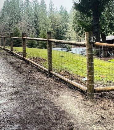 Beautiful field fence project