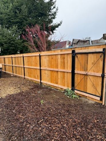 Residential fence installation