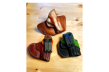 handmade leather, pancake holster, iwb, owb