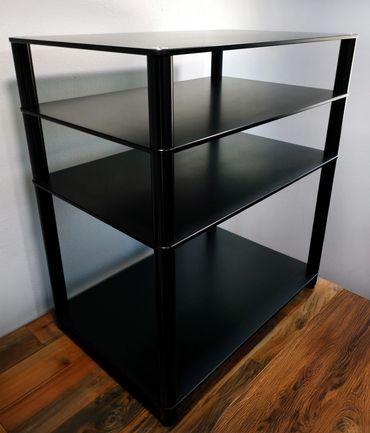 audio rack stand aluminum mono block