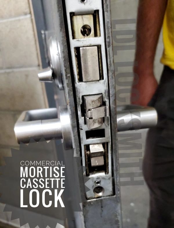 Commercial door lock
