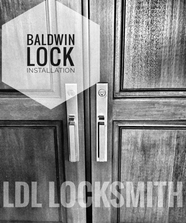 Front double door lock