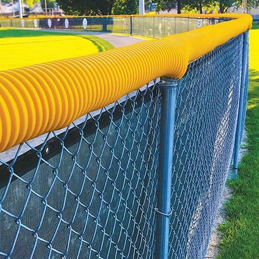 Yellow Chain Link Fence Top Protection