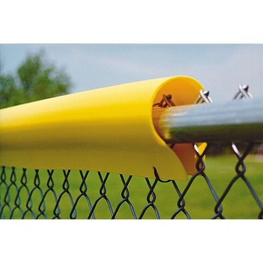 Yellow Chain Link Fence Top Protector