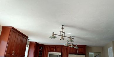 Painted ceiling interior residential