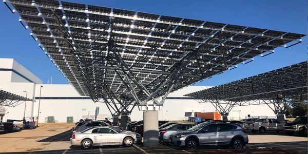 Solar panel carport, Solar panels for car dealerships, Solar panels protect cars Oklahoma