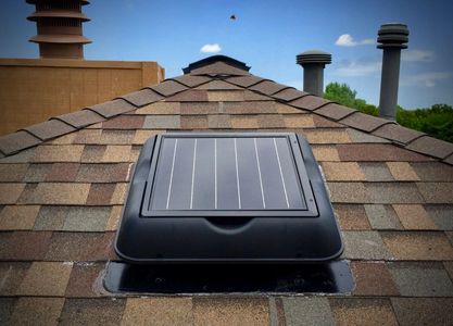 Solar panel Attic Fan cool down attic with solar panel attic fan solar panel fan lower electric bill
