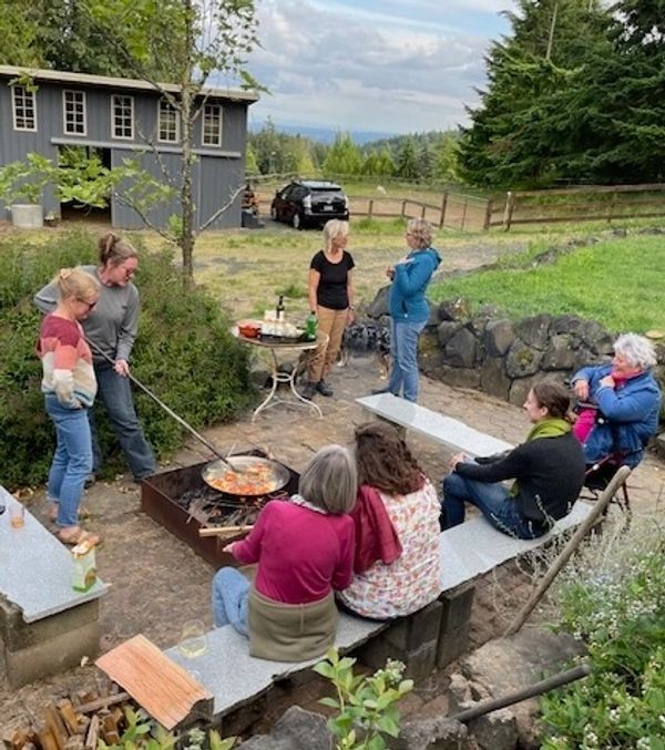 fireside interactive paella party