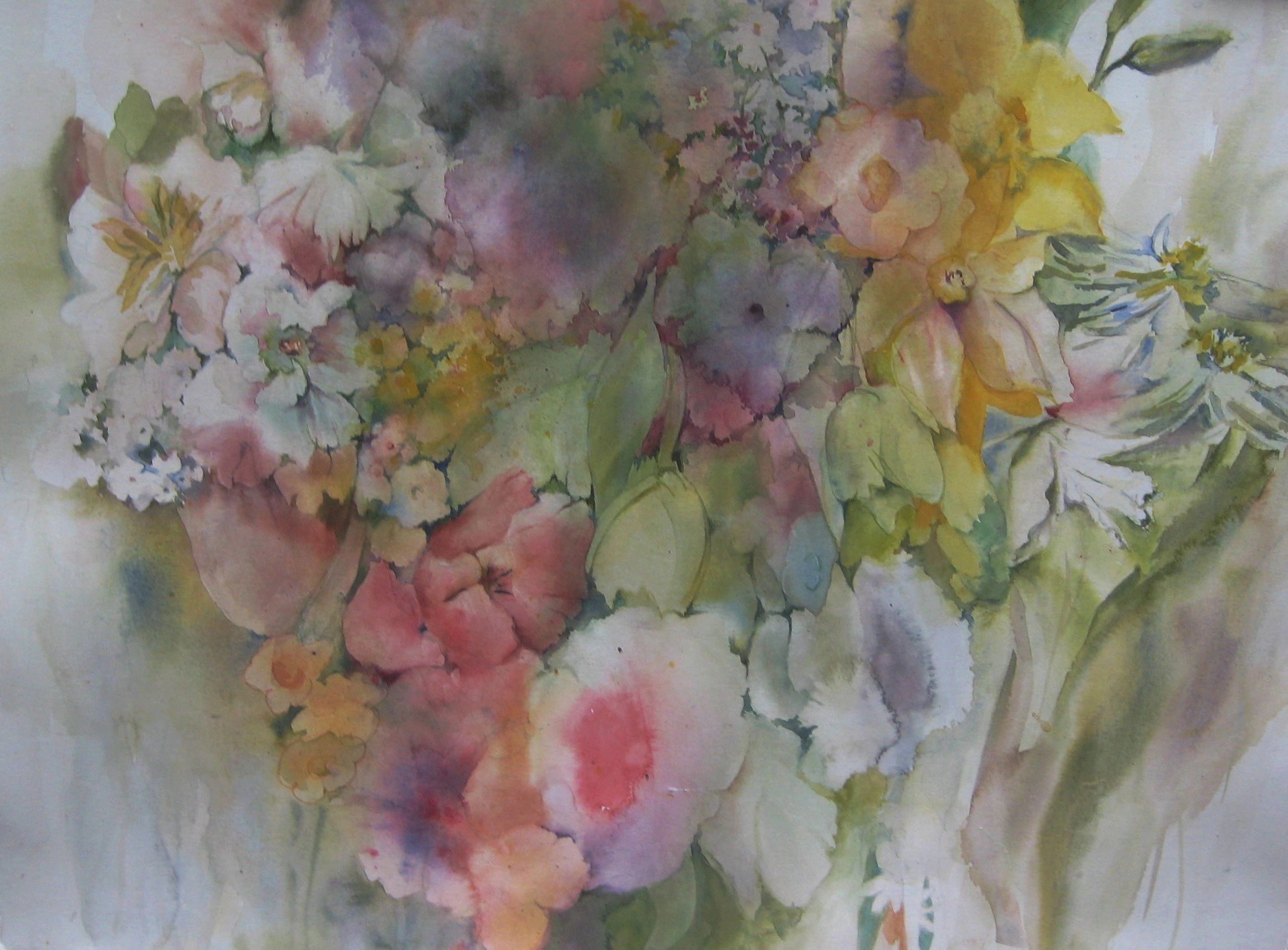 floral arrangement flower watercolor