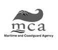 Logo of Maritime and Coastguard Agency with a ship and flag motif.