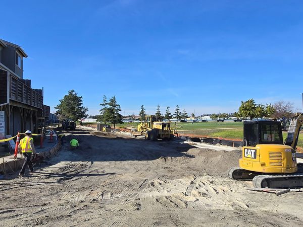Site works on jobsite