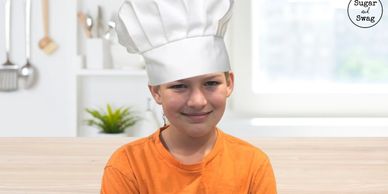 Boy in a chef hat