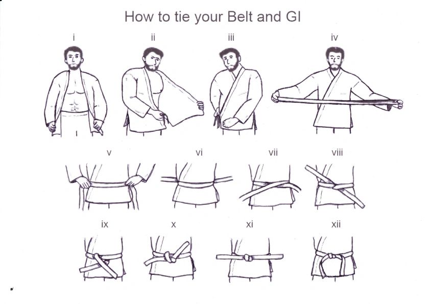 How to tie your Karate Belt and Gi (Uniform)