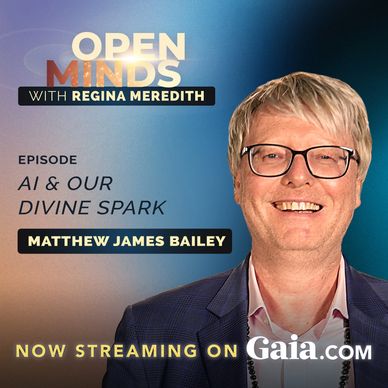 Podcast episode featuring Matthew James Bailey on AI and spirituality with Regina Meredith.