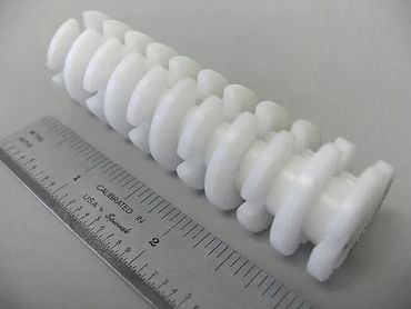 ARBOR, WINDING Ø.550 X 2 COILS NYLON DELRIN PLASTIC TURNED AND MILLED
