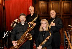 Here is a picture of the Three Rivers Saxophone Quartet in 2011.