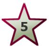 five-star rating logo