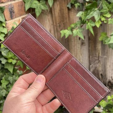 Whiskey Kangaroo Leather Bifold Wallet