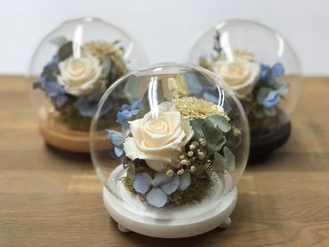 Preserved wedding bouquet. Freeze dried flowers. Created by The Flower Preservation Studio.