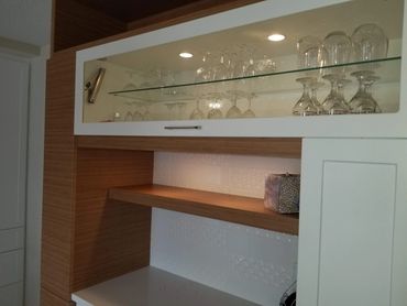 Cuisine blanche et bamboo contemporaine ASENADESIGN