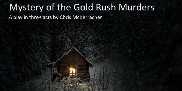 A creepy looking house is the setting for Mystery of the Gold Rush Murders