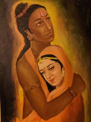 Divine love, Rama and Seeta