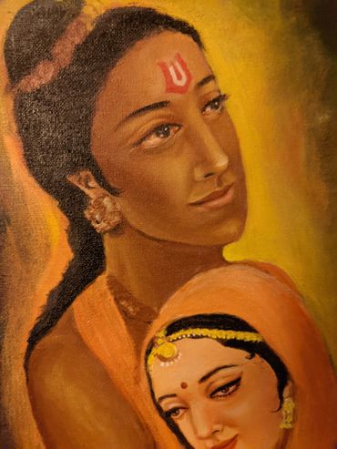 Divine love, Rama and Seeta