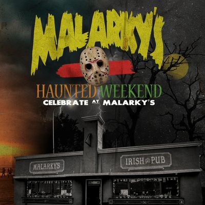 Malarky's Haunted Weekend Banner ad