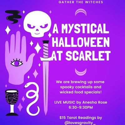 A mystical Halloween at Scarlet banner ad  for Halloween