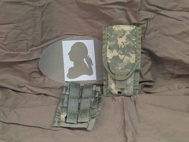 Camo Molle Pouch holds 2 Mags