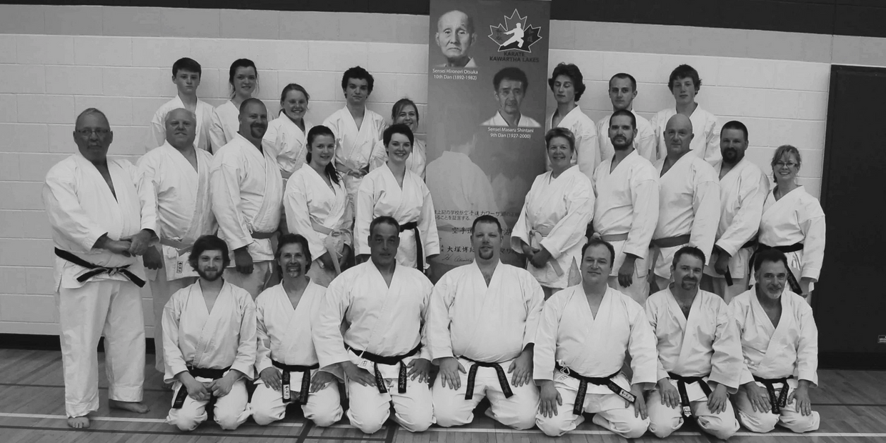 Karate Kawartha Lakes students with Sensei Reynolds, Sensei McCleary & Sensei Beuermann-King.