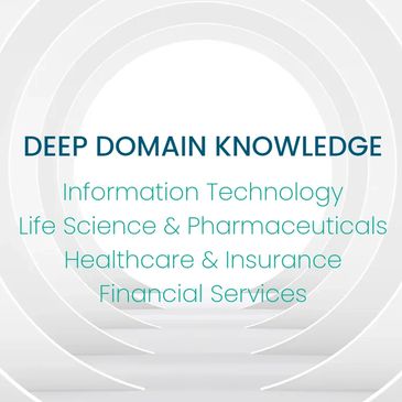 Information Technology
Life Science & Pharmaceuticals
Healthcare & Insurance
Financial Services