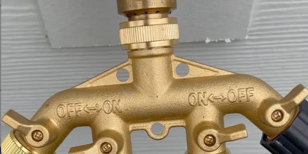 Check out this bad boy - the 4-way brass spigot! Crafted from tough 100% solid br
