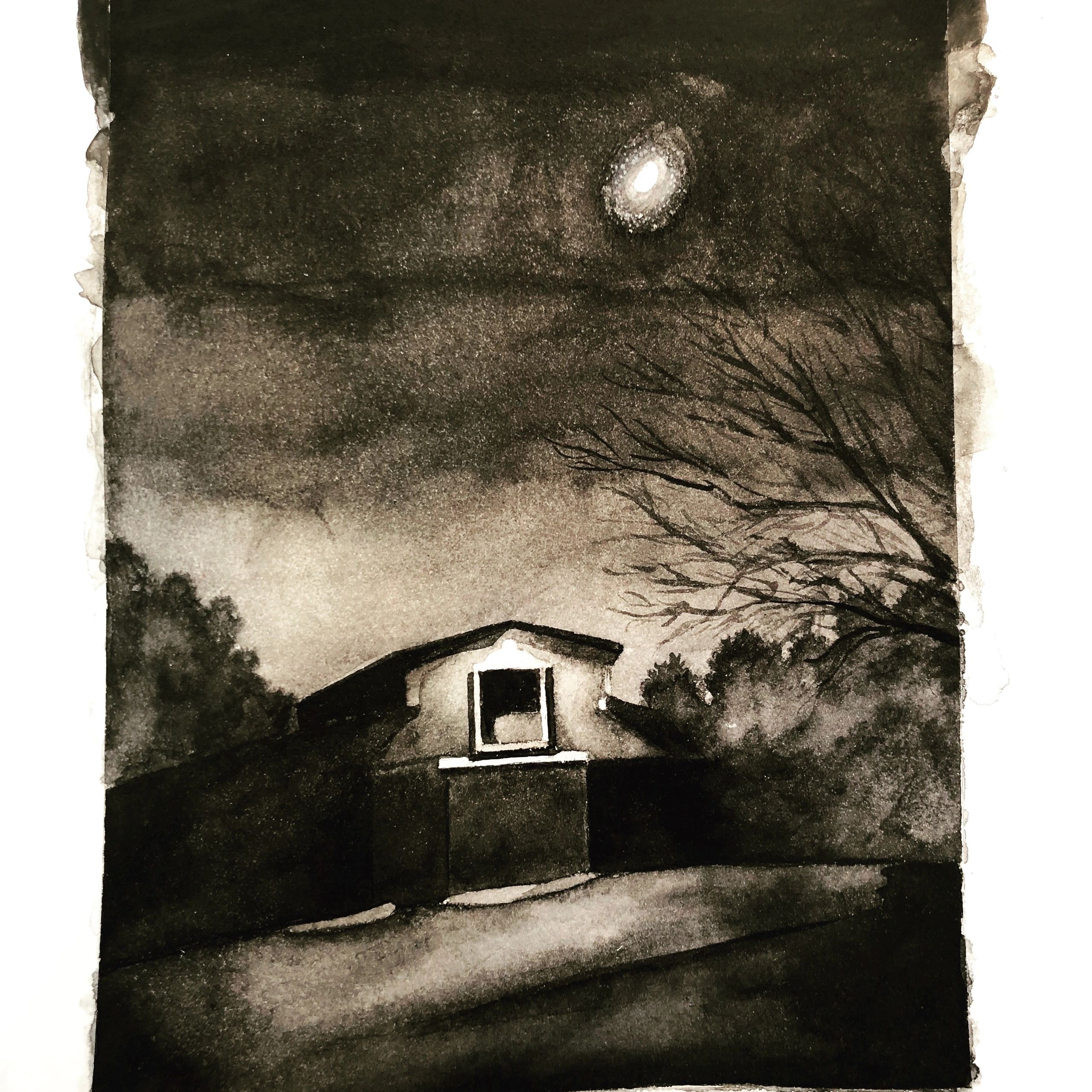 Barn at Night
2018
watercolor
*sold