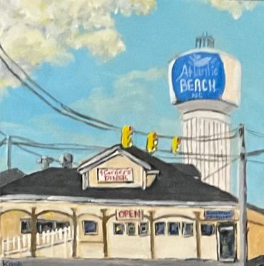 SOLD
4 Corners Diner
Atlantic Beach
10” x 10”
Available at FYC/ Gallery5