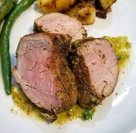 Lola’s Spices Southwest Pork Tenderloin with Roasted Tomatillo Salsa