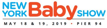Logo for the New York Baby Show held in May 2019 at Pier 94.