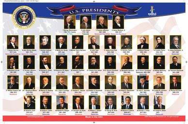 US Presidents Educational Placemats for kids merka painless learning tot talk simply magic table mat
