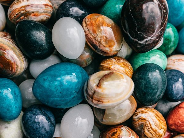 Pebbles of all shapes and colours