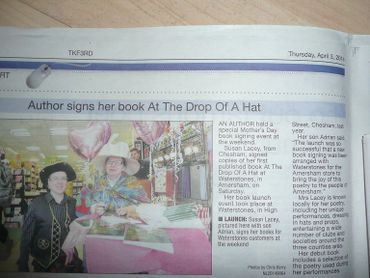 Bucks Examiner - 3rd April 14 - At The Drop Of A Hat - 2nd Signing - Amersham