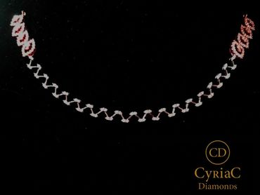 Regular diamond necklace