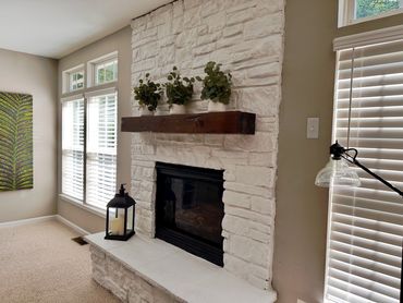 Installing Fireplace Mantel