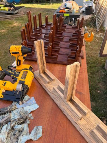 custom building carving stands