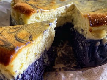 Ube Basque Cheesecake