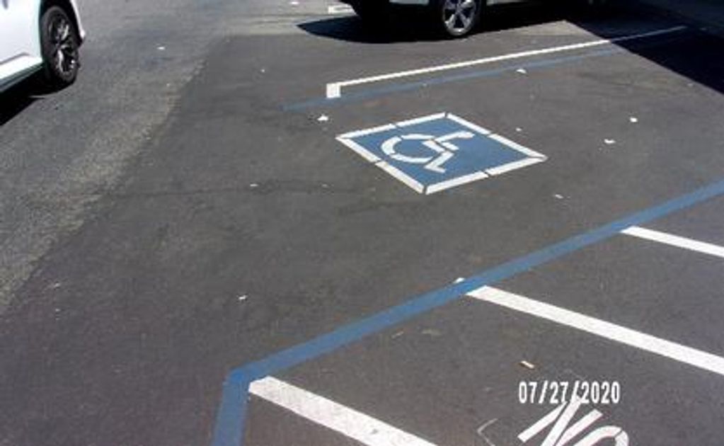 Accessible parking surface signaing.
